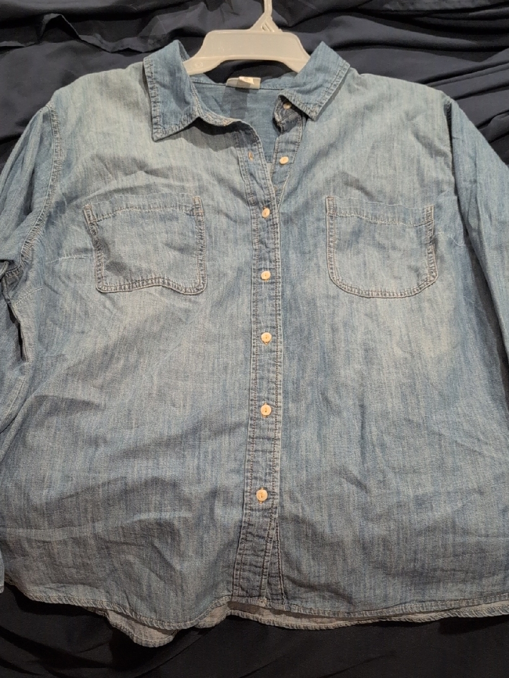 a.n.a Light Blue Denim Shirt